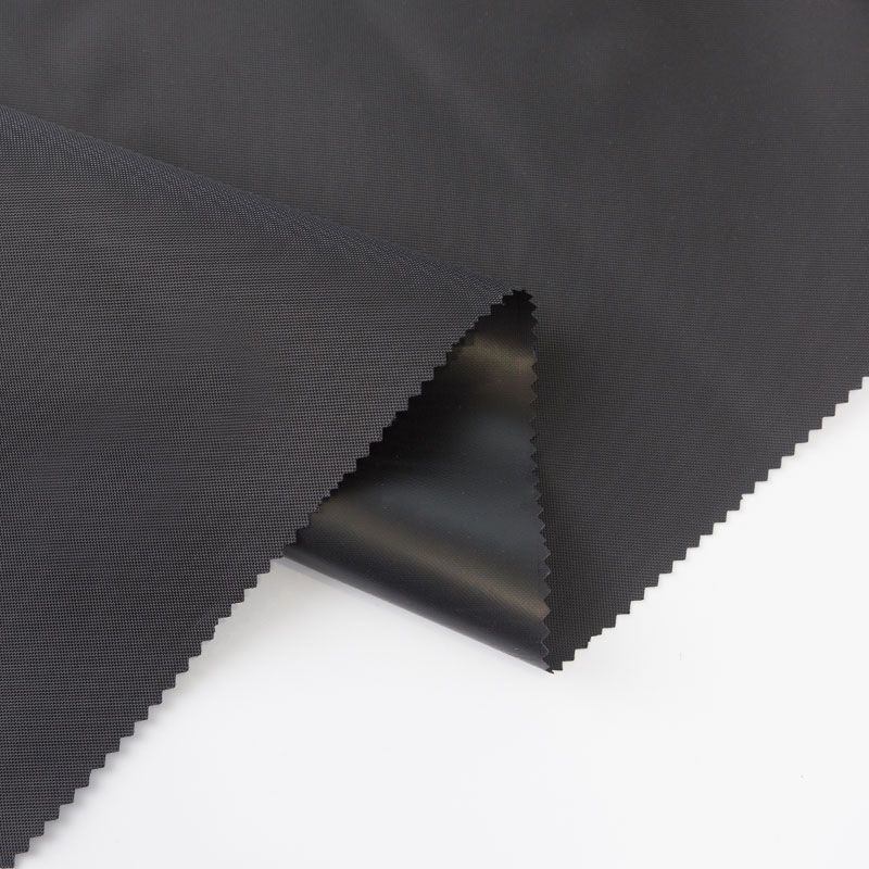 Tessuto per bagagli in PVC rivestito in tessuto Oxford nero crittografato 400d